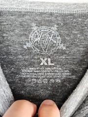 Heavy Melta Men’s Size XL Gray T-Shirt 3/4 Sleeve Made in USA Grunge 90’s