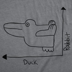 Mens Funny T Shirts Duck Rabbit Graph Sarcastic Graphic Novelty Tee for Men