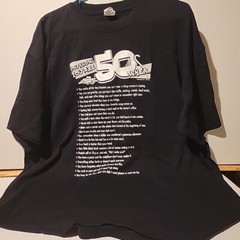 XL “You Know You Are 50 When” Funny T-Shirt Black 50th Birthday Over The Hill