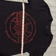 Marvel Spider-Man Homecoming Graphic T-shirt Size M Small Hole At Bottom Front