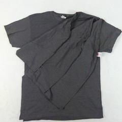 Hanes Shirts Mens Medium Grey Short Sleeve Cotton Blend Set Of 4
