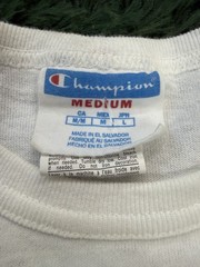 Champion Men’s Medium White Short Sleeve Crew Neck T-Shirt Big Logo Tee