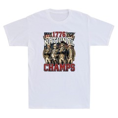 1776 National Champs Funny Patriotic America Founding Father Retro Men’s T-Shirt
