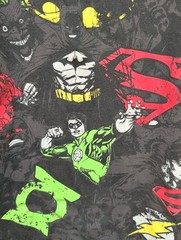 Justice League and Villains DC Comics graphic shirt Size Large Grey