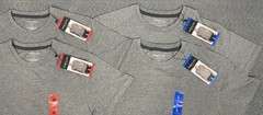 Kenneth Cole Men’s Lot of 2 Gray SLIM FIT Tees Medium OR Large NWT
