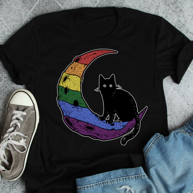 Rainbow Gay Pride Shirt, Rainbow Flag Pride Gift, LGBT T-shirt