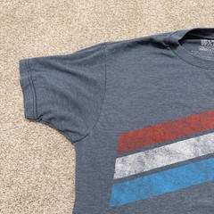 Star Wars Mad Engine Distressed Millennium Falcon Red White Blue Shirt Mens M