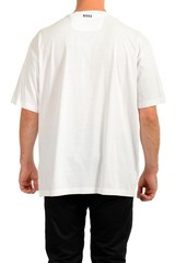 Hugo Boss Men’s “Tee 1” White Logo Print Short Sleeve T-Shirt US 2XL IT 56