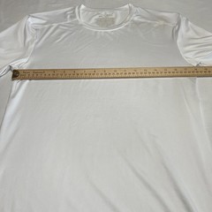 Men’s Hanes Moves Breathable Lightweight Shortsleeve Tshirt White Size Medium