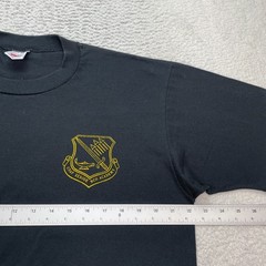 Vintage Jerzees Shirt Mens XL Black USAF Senior NCO Academy Military Tee USA