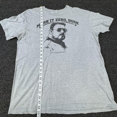 Big Lebowski Shirt Mens Extra Large Gray Mark It Zero Dude Movie Tee Bowling