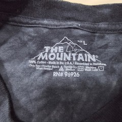 The Mountain Owl Long Sleeve Casual Graphic T Shirt Adult Mens Size L Blue