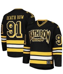 Death Row Records Hockey Jersey, Black, Size Large – Brand New