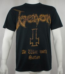 Authentic VENOM Band At War With Satan T-Shirt S M L XL XXL Conrad Lant NEW