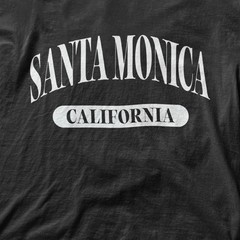 Santa Monica California vintage simple tee souvenir design