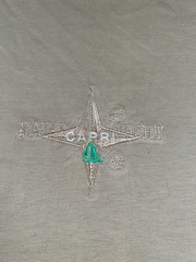 Vintage Albatros Shirt Mens XL Brown Cotton Capri Yacht Logo Streetwear Italy