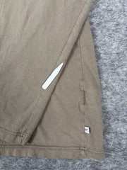 James Perse Standard Shirt Mens 4 Taupe Crew Neck Cotton Long Sleeve Made in USA