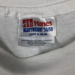 Used 90’S-00’S Hanes HEAVYWEIGHT 50/50 Bird Print Animal T-Shirt Men’s XL eq…