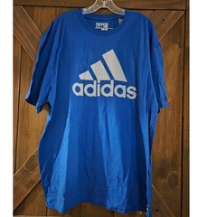 Adidas Mens Go-To Tee Royal Blue Graphic Logo T-Shirt 2XL B289A