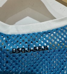 NWT Dsquared2 Men’s Runway Blue Mesh Muscle Racer Back Vest Tank Top Size M