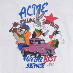 VINTAGE 1994 Looney Tunes Bugs Bunny Taz Sylvester ACME Mechanics T-Shirt