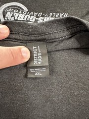 District Made Black 2xl Smoke And Guns With Myers-Durer Harley Davidson On It