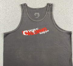 VINTAGE Wave Riding Vehicles WRV Tank Top Shirt Men XL Gray Graphic Logo 90s Y2K