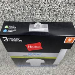 Hanes Shirt Mens Medium White X-Temp Tagless 3 Pack Stretch Mesh Performance