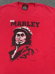 Vintage Bob Marley Zion Rootswear T-Shirt Mens Medium Red 2007 Rasta Reggae