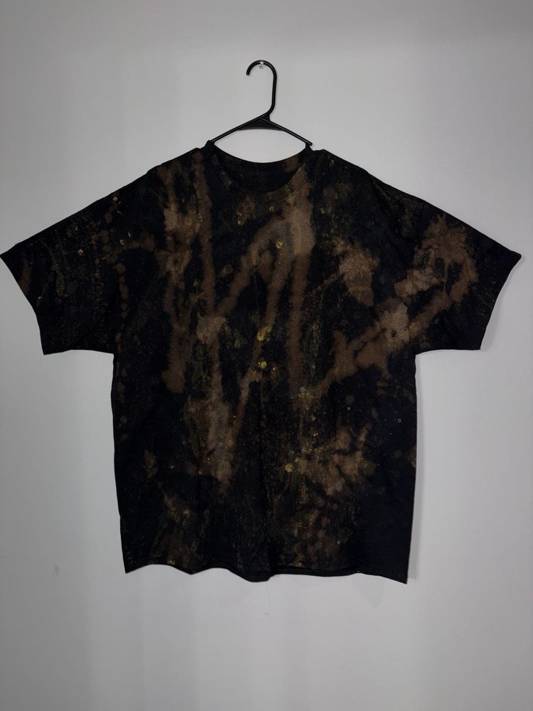 Custom Bleach Wash Black T-Shirt