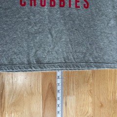NEW Chubbies The Chub-Spangled Banner Graphic T Shirt Mens L Gray S/S Stretch