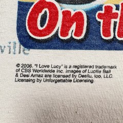 Vintage 2006 Fruit of the Loom T-Shirt Men 2XL White Love Lucy On The Road Again