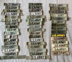 US AIR FORCE SCRIPT EMBROIDERED ON OCP W HOOK N LOOP UNIFORM TAPE PATCH PIN UP!!