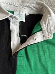Vintage Heavyweight Rugby Shirt Harlequin Style Stitched Number Size 42” Chest
