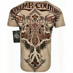 Xtreme Couture by Affliction Men’s T-Shirt LOCKDOWN Biker Cross S-3XL