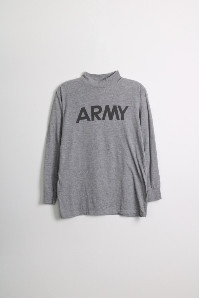 US Army Long Sleeve Training T-shirt Military Shirt Grey Long Sleeves