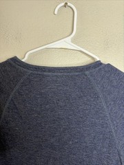 Faherty Henley Mens Shirt Size Medium Navy Blue Long Sleeve Cloud Cotton EUC