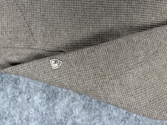 Kuhl Shirt Mens M Konflikt Henley Brown Waffle Long Sleeve Outdoors Hiking