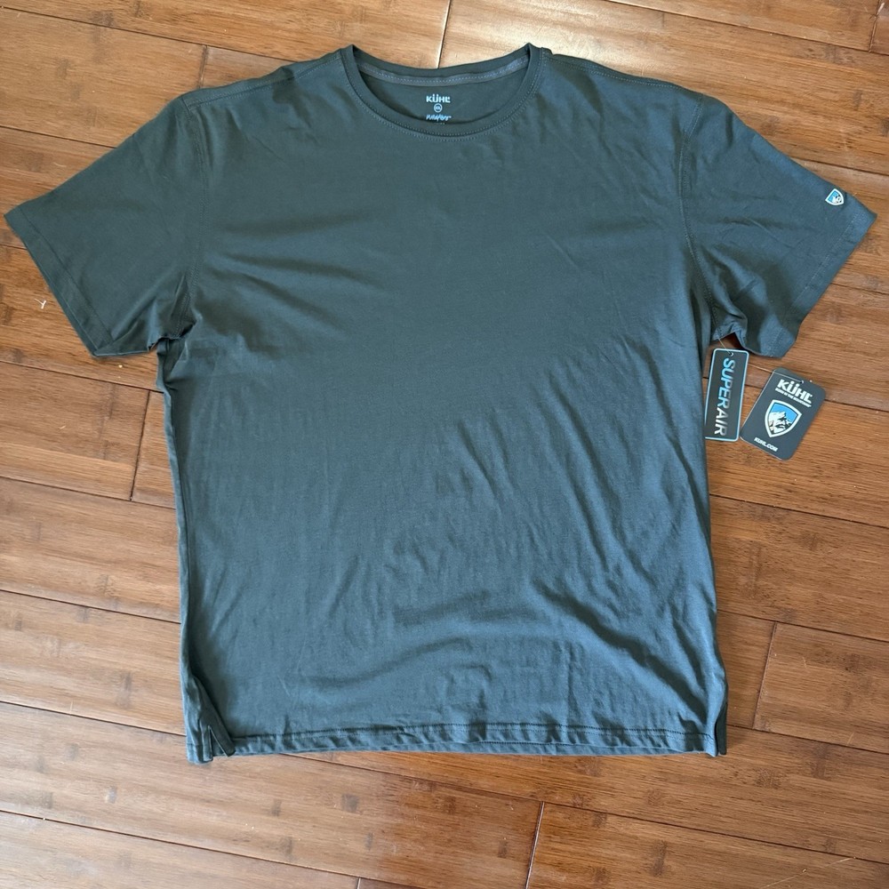 Kuhl Wildfibre Shirt Mens 2XL Gray Organic Cotton Crewneck Outdoor T-Shirt