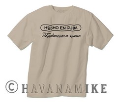 New HECHO EN CUBA Cuban Cigar Box BRAND Cuba Logo SS T-Shirt 100% Cotton