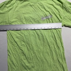 Vintage Panama Jack T-Shirt Large Neon Lime Green Double Sided Mascot Graphic 80