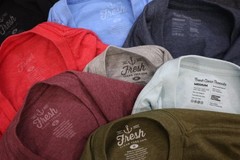 Lot Of 10 Fresh Clean Tees Short Sleeve T-shirts sz Medium X166