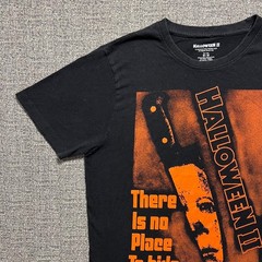 Halloween II Horror Movie T Shirt Medium M Black No Place To Hide Michael Myers