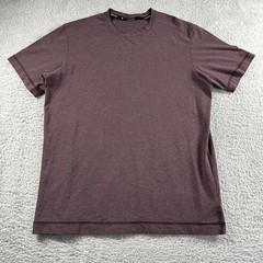 Public Rec Shirt Mens Medium Red Burgundy Performance Stretch Pima Cotton Crew