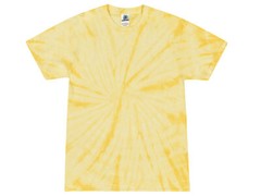 Pick a Yellow Tie Dye T-Shirts Kids & Adult SM – 5XL Cotton Colortone