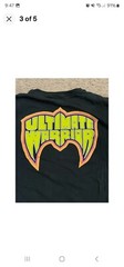 Ultimate Warrior WWE Legends Authentic Black T-Shirt 5XL