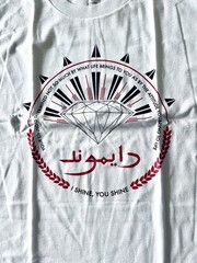 NEW Diamond Supply Co. T-shirt Tee Shirt M Medium White Shine Attitude Life DS