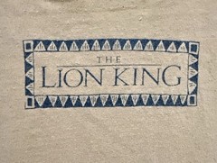 Vintage Disney Originals The Lion King Embroidered Simba Promo Tee Medium EUC