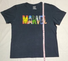 Marvel C-Life Group Black Graphic Print T-shirt Size XL Marvel Heroes