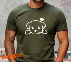 Unisex Cute Puppy Love T SHIRT,T shirt women,T shirt men,T shirt vintage Mom Dad